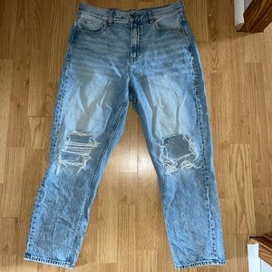 American Eagle Ripped Mom Jeans